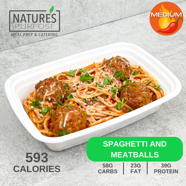 Spaghetti and Meatballs - Natures Purpose Meal Prep