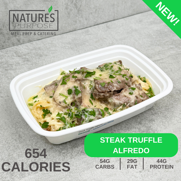 Steak Truffle Alfredo - Natures Purpose Meal Prep