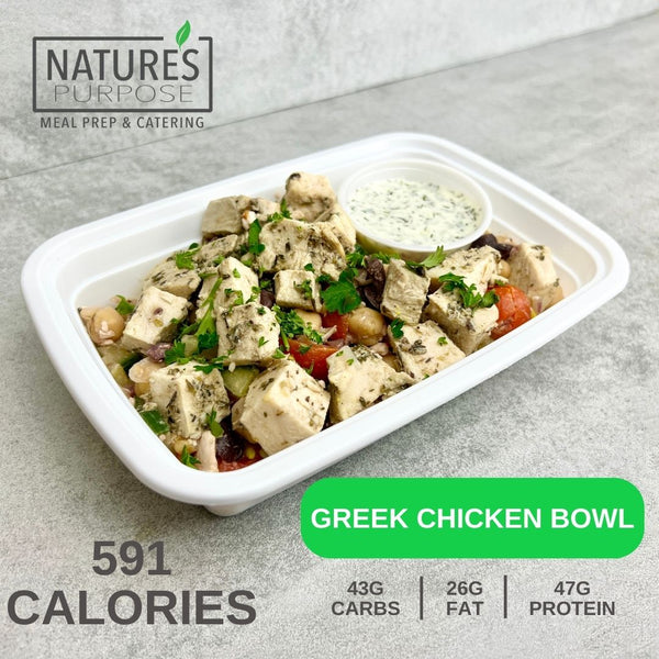 Greek Chicken Bowl - Natures Purpose Meal Delivery