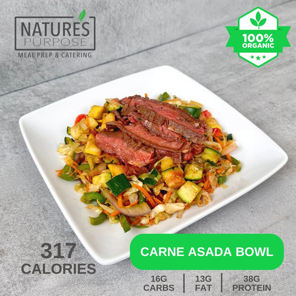 Organic Carne Asada Bowl - Natures Purpose Meal Prep