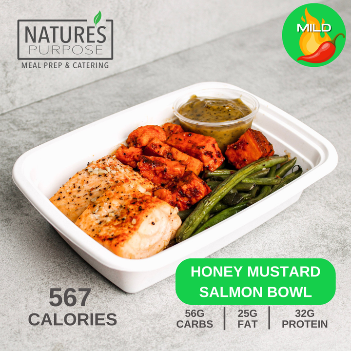 Honey Mustard Salmon Bowl - Natures Purpose Meal Prep