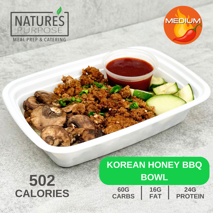 Korean Honey BBQ Bowl- Natures Purpose Meal Prep