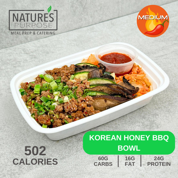 Korean Honey BBQ Bowl - Natures Purpose Meal Prep