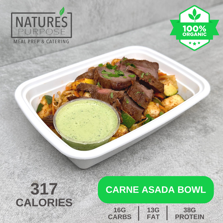 Organic Carne Asada Bowl - Natures Purpose Meal Prep
