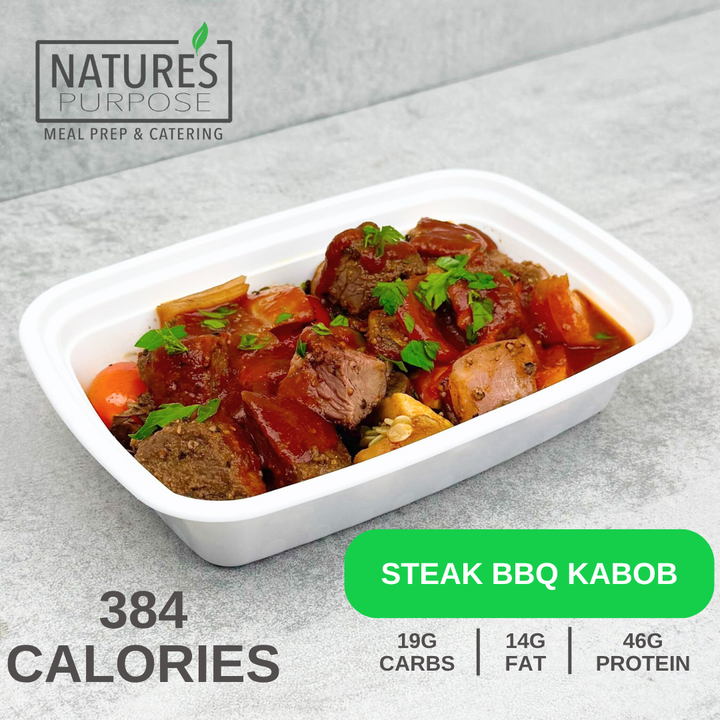 Steak BBQ Kabob - Natures Purpose Meal Prep