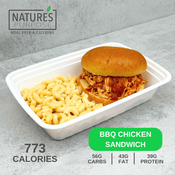 BBQ Chicken Sandwich - Natures Purpose Meal Prep