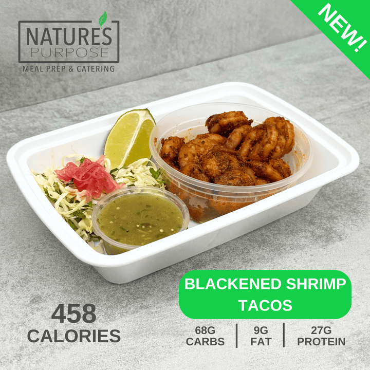 Blackened Shrimp Tacos - Natures Purpose Meal Prep