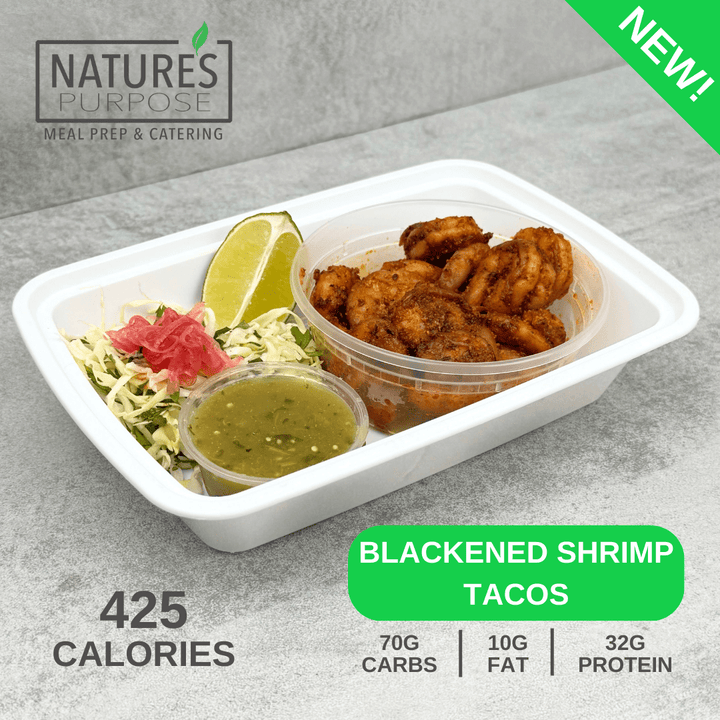 Blackened Shrimp Tacos - Natures Purpose Meal Prep