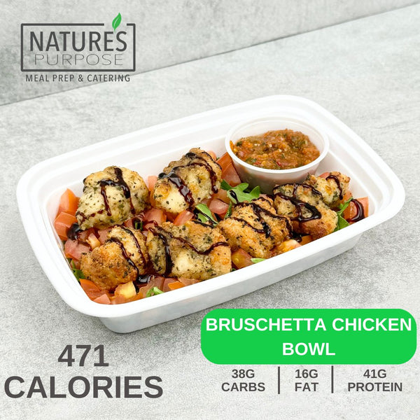 Bruschetta Chicken Bowl - Natures Purpose Meal Prep