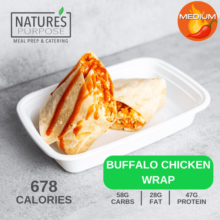 Buffalo Chicken Wrap - Natures Purpose Meal Prep