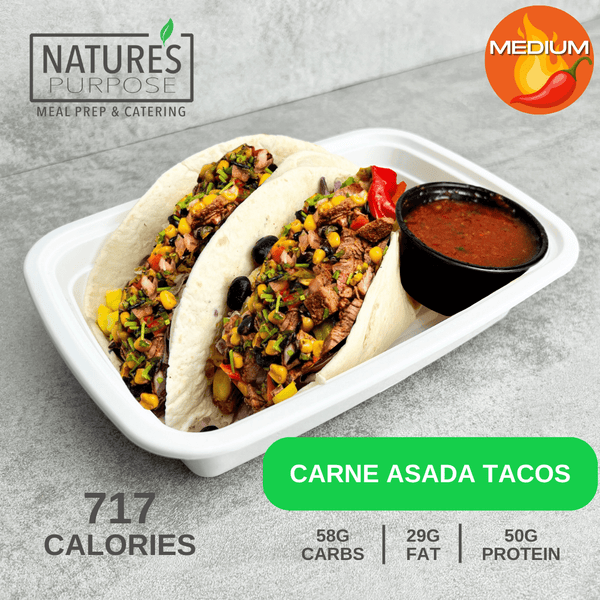 Carne Asada Tacos - Natures Purpose Meal Prep