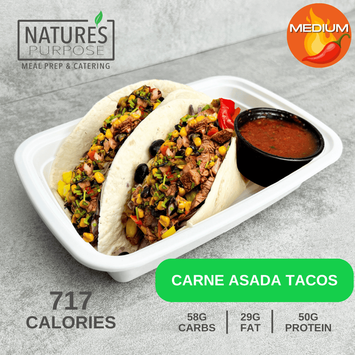 Carne Asada Tacos - Natures Purpose Meal Prep