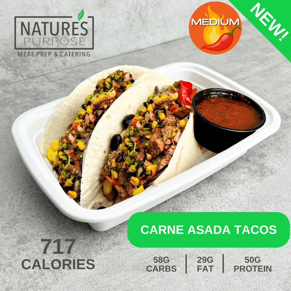 Carne Asada Tacos - Natures Purpose Meal Prep