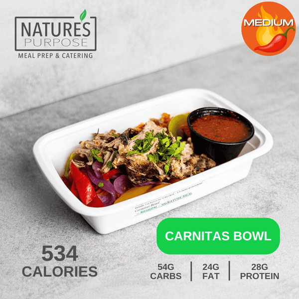 Carnitas Bowl - Natures Purpose Meal Prep