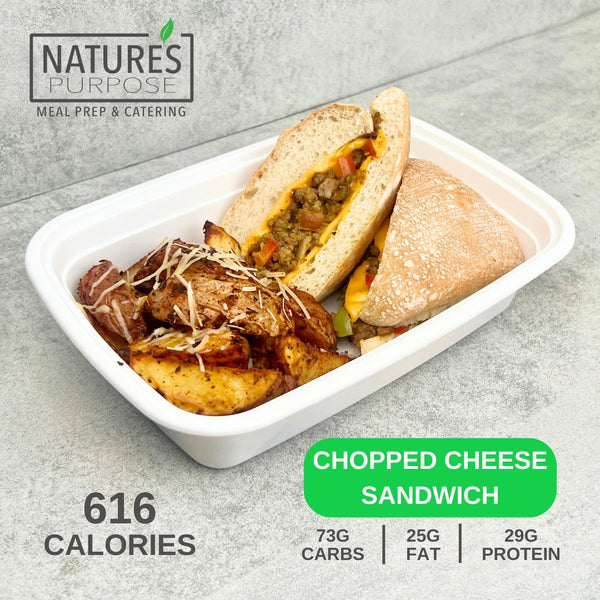 Chopped Cheese Sandwich - Natures Purpose Meal Prep