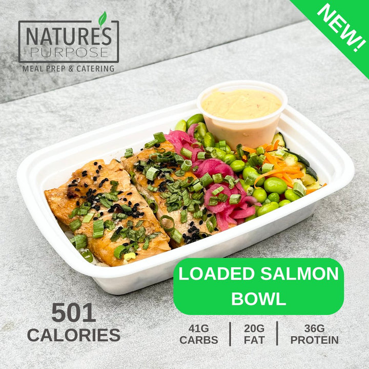 Loaded Salmon Bowl - Natures Purpose Meal Prep