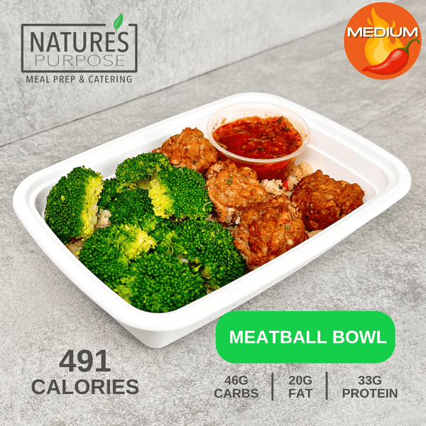 Meatball Bowl - Natures Purpose Meal Prep
