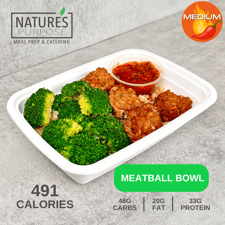 Meatball Bowl - Natures Purpose Meal Prep