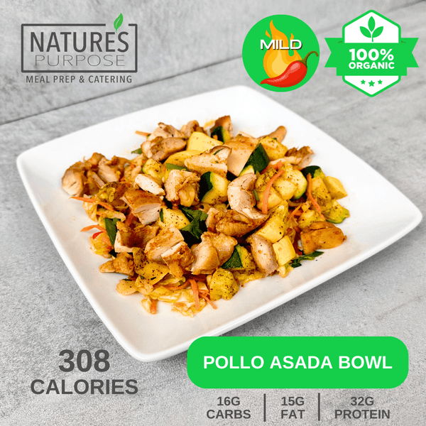 Organic Pollo Asada Bowl - Natures Purpose Meal Prep