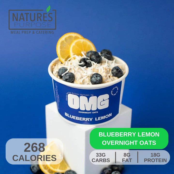 Overnight Oats - Blueberry Lemon - Natures Purpose Meal Prep