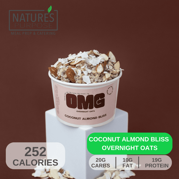 Overnight Oats - Coconut Almond Bliss - Natures Purpose Meal Prep