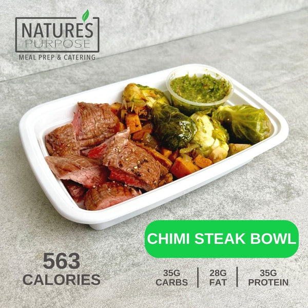 Chimi Steak Bowl - Natures Purpose Meal Delivery