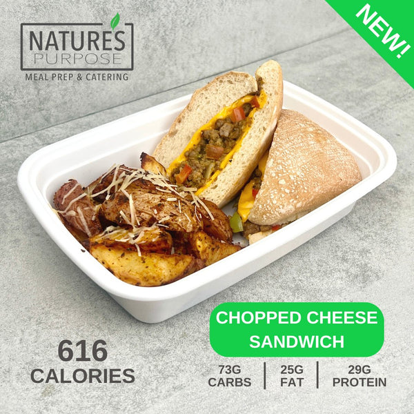 Chopped Cheese Sandwich - Natures Purpose Meal Delivery