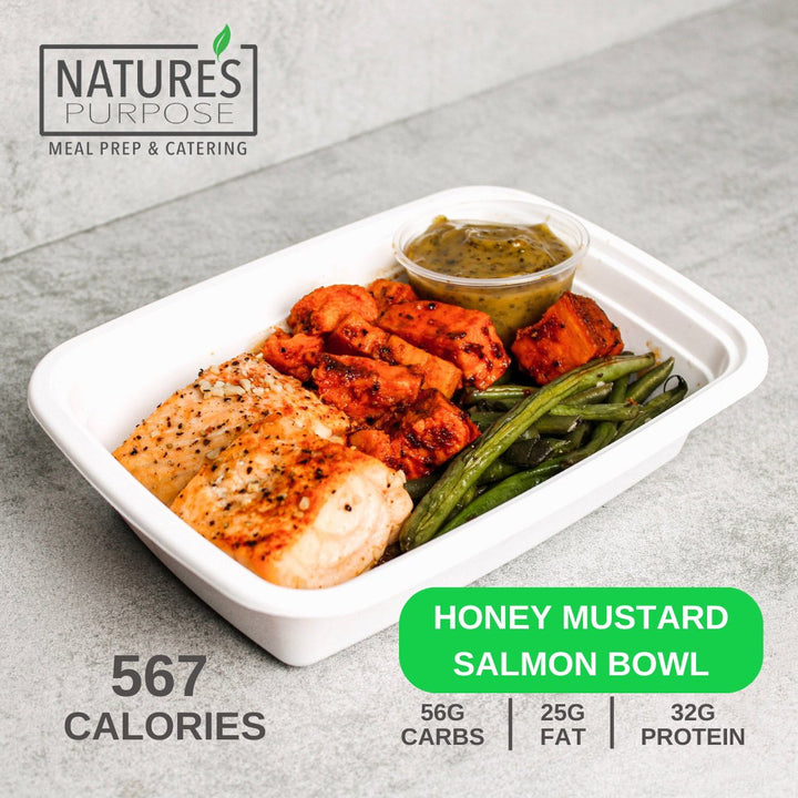 Honey Mustard Salmon Bowl - Natures Purpose Meal Prep