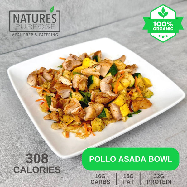 Organic Pollo Asada Bowl - Natures Purpose Meal Prep