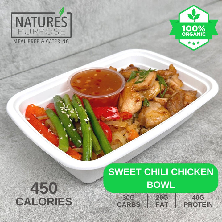 Organic Sweet Chili Chicken Bowl - Natures Purpose Meal Prep