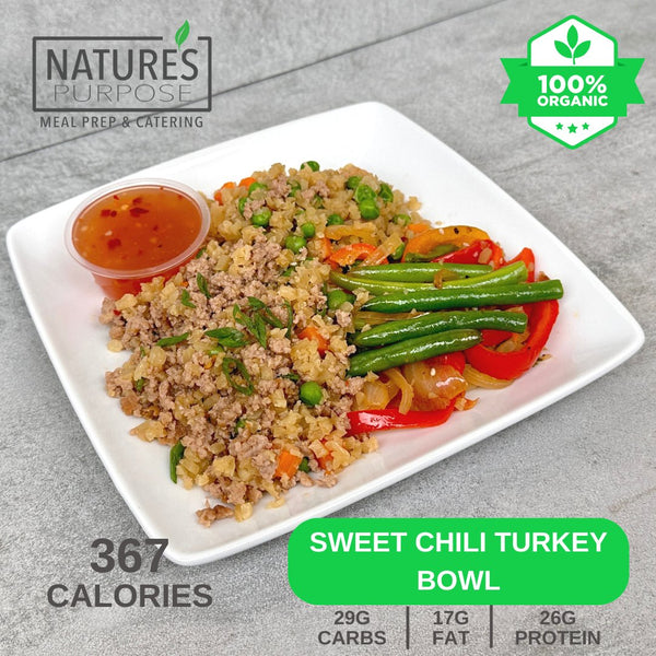 Organic Sweet Chili Turkey Bowl - Natures Purpose Meal Prep