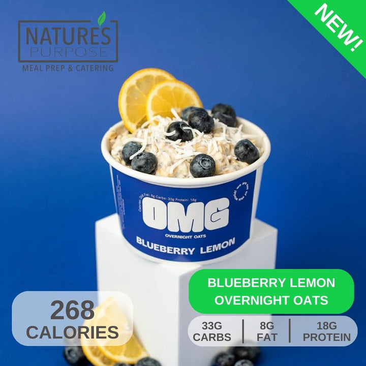 Overnight Oats - Blueberry Lemon - Natures Purpose Meal Delivery