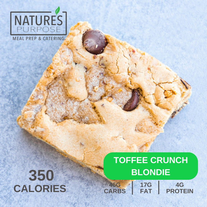 Toffee Crunch Blondie - Natures Purpose Meal Prep